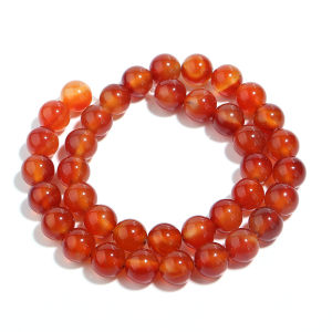 1 Strand Natural Red Agate Stone Beads Multiple Size Loose Gemstone Bead for Jewelry Handmade Beaded DIY Bracelet Necklace
