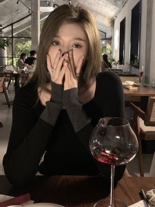 Áo Len Dệt Kim Cổ Vuông Kiểu Pháp Đa Năng Thời Trang Mùa Đông Cho Nữ Màu Tương Phản Ôm Vừa Vặn Cao Cấp Áo Len