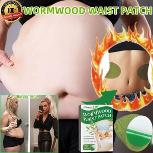 Ready stock original wormwood waist slimming patch sticker herbal weight loss fat burner kurus badan 12patch減肥產品排毒瘦身艾灸贴