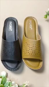 Sandal Wanita Wedges 5cm Ivory Ukuran Besar 41 42 43 44 BSL28-1030