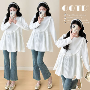 Stylish Knitted Spring/Autumn Maternity Top
