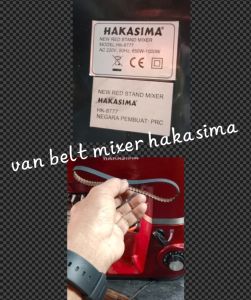 van belt stand mixer HAKASIMA model HK 8777
