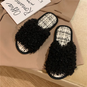 XIXITIAO | Cute Cartoon Thin Stripe Warm Home Slippers
