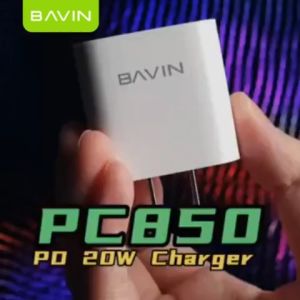 BAVIN PC850 PD20W Mini Portable Fast Charger Adapter USB-C Port w/ Multiple Protection System for Android & iPh