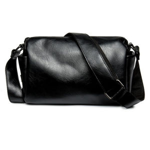 Korean Style Soft Leather PU Leather Mens Bag Mens Small Shoulder Bag Messenger Bag Mens Small Bag Casual Bag Horizontal Crossbody Bag