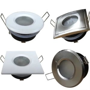 IP65 LED Downlight 7W Waterproof Recessed Spotlight GU5.3 GU10 Bathroom Kitchen Ceiling Light MR16 Round Fixture