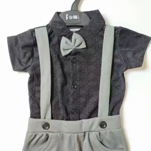 Boys Dress Suit set with short sleeve Dungaree style for flowers boys spring autumn