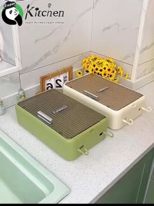 [พร้อมส่ง] ที่ใส่ช้อนส้อมมีฝาปิด แบบแขวน พกพา กล่องเก็บช้อนส้อม ที่วางตะเกียบ กล่องใส่ตะเกียบ ที่เก็บช้อนส้อม With Lid Plastic