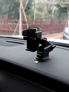 360 Degree Rotating Multi-surface Silicone Sucker Car Mount Dashboard Long Neck One-Touch Adjustable Car Phone Holder