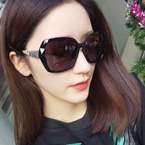 แว่นกันแดดสตรี 2025 ทรงกลม ขนาดใหญ่ ป้องกันรังสียูวี แว่นกันแดดสไตล์ฮอลลีวูด แว่นกันแดดแบบลำลอง แว่นกันแดดแบบลำลอง