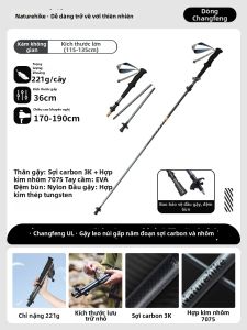 NatureHike | Gậy leo núi gấp 5 đoạn bằng sợi carbon