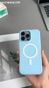 HOWESION เคสแม่เหล็กติดโทรศัพท์นิ่มเป็นมิตรกับผิวเคลือบสำหรับ iPhone 16 Pro Max /15 14 13 Pro Max ป้องกันลายนิ้วมือเคสป้องกันการกระแทก