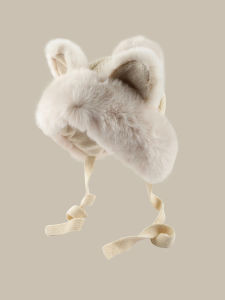 Japanese Style Fall and Winter Sweet Cute Fox Ears Stuffed Straps Ushanka Easiest for Match K-style Earmuffs Hat Woolen Cap Women