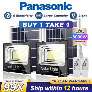 BUY 1 TAKE 1 Solar Light 8000W Flood Light Outdoor Original Waterproof Solar Light Panel Solar Lights With Solar Panel Outdoor Lighting Waterproof  Solar Flood Light Christmas Lights Solar Power Led Lights