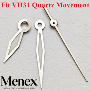 Menex High-Quality Watch Hands Green Luminous Fit VH31 Quartz Movement Pointer Silver Watch Spare Repair Accessories Parts