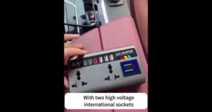 อินเวอร์เตอร์ในรถยนต์  12V/24V ถึง 220V พร้อมตัวแปลงไฟพอร์ต USB 4พอร์ต จอแสดงผลดิ