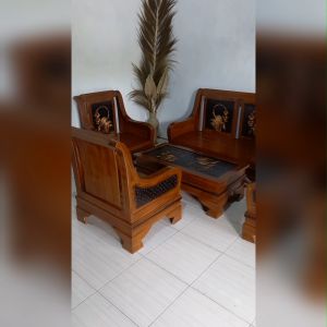 Set Kursi Tamu Minimalis Jati Plus Busa