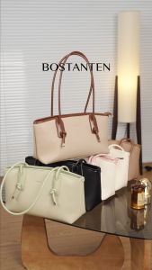 BOSTANTEN Adele Bag กระเป๋าสะพายไหล่สำหรับผู้หญิง เรียบง่ายและสง่างาม คลาสสิกและใจกว้าง