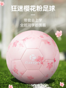 Crazy Fan Sakura Pink No.5 Bóng Đá Dành Cho Trẻ Em Và Học Sinh Trung考 Đào Tạo Quà Tặng Sinh Nhật Tùy Chỉnh Chất Liệu Pu Khâu Bằng Máy
