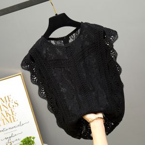 เสื้อเชิ้ตคอตั้งสีดำ แขนกุด ผ่าหน้า ทรงเข้ารูป แฟชั่นฤดูร้อน 2023 เสื้อเชิ้ตผู้หญิงแบบใหม่ที่สวมใส่สบาย