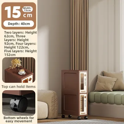 Narrow Sliding Door Storage Cabinet for Tight Spaces
