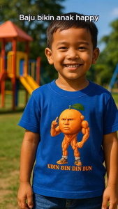Baju anak perempuan Baju anak laki laki kaos anak laki laki & anak perempuan Udin din din dun mikir