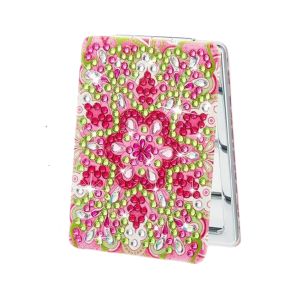 1 piece/set of DIY Christmas-style diamond painting kit mirror compact portable folding pocket mirror