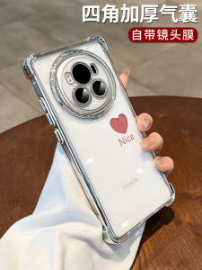 Transparent Silicone Phone Case for Huawei Honor Magic6 pro 4 Full Cover Anti-Fall High End Protection Soft Silicon Heart Design