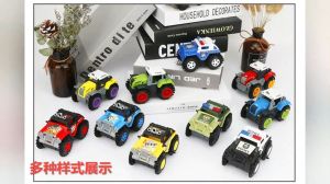 Collections 4 Wheels Car Off-Road Big Wheels Vehicle 4 Wheels Drive Trucks Toys Rotation Car Mainan Kanak-Kanak