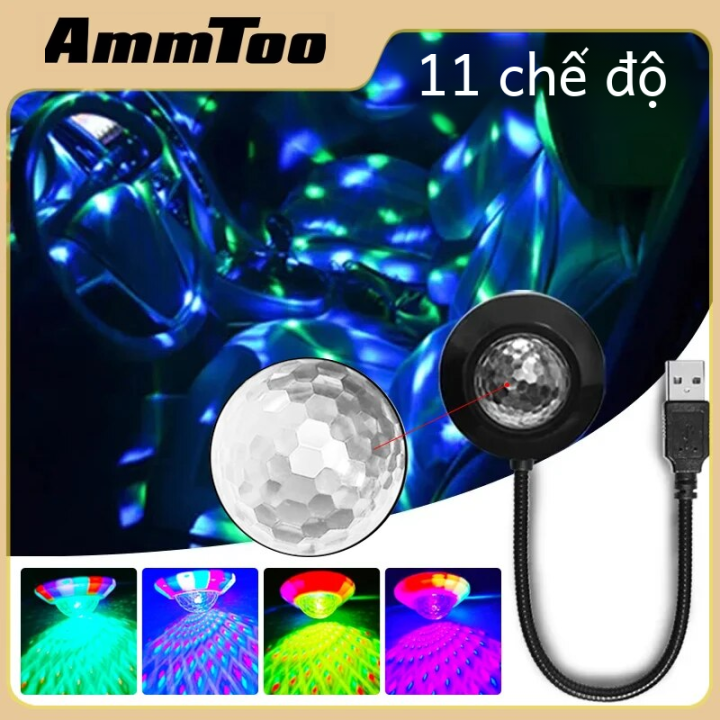 Ammtoo Disco Ball Đèn Ngủ Led Với 11 Chế Độ Chiếu Sáng Rgb Magic Cho ...