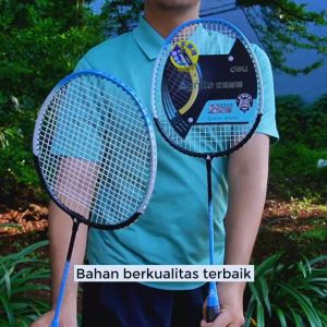 Agnite Raket Bulutangkis / Badminton Racket Isi 2 Gratis Tas dan Kok FH104