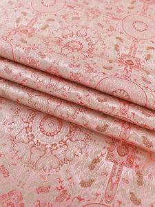 Vải Dệt Kim Thêu Họa Tiết Hoa Văn Nhà Sàn FS038 Vải Áo Dài Thường Ngày Dệt Kim Họa Tiết Hoa Phong Cách Trung Hoa HanTang Fabric