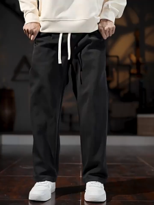 3XL-8XL Celana Panjang Olahraga Santai Pria Big Size Jumbo Bahan Stretch Elastis Lingkar Pinggang Karet Nyaman dan Adem