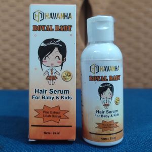 HAVANHA Royal Baby Serum Penumbuh Rambut Bayi Minyak Kemiri Pelebat Rambut Anak Alami Aman Ampuh Cepat