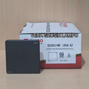 NERO IB Series CASA X2 Matte Black Hitam stop kontak saklar tunggal seri triple Inbow tanam tembok