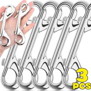 สลักเกลียวสองด้านอเนกประสงค์ตะขอยึดโลหะผสมสังกะสีทริกเกอร์โซ่ที่ใส่กุญแจโลหะสำหรับเชื่อมโยงปลอกคอสายจูงสุนัขกุญแจ