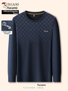 TUCANO | Chess Plaid Middle-aged Dad T-Shirt Autumn