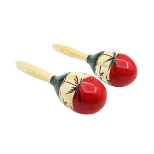 IRIN | Colour Wood Maracas Wooden Tropical Party Percussion Shakers Wooden Sand Hammer Musical Party Child Baby Shaker Gifts