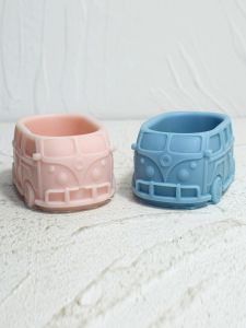 Creative Handmade DIY Bus Shaped Flower Pot Air ener Plaster Succulent Plant Potting Mold Korean Style Baking Tools