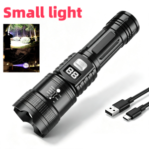 Powerful LED Flashlight 6000M Long Shot Torch USB Rechargeable COB Torch Light Outdoor Camping Emergency Handheld Flashlight