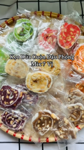 Kẹo Dừa Cuộn Mix 7 Vị – Dẻo Thơm Đổi Vị Mỗi Ngày
