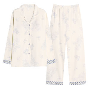 Bộ đồ ngủ nữ MiiOW Cat Person làm bằng vải cotton dài tay