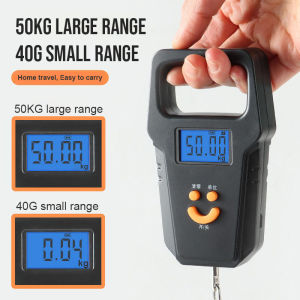 『Up to 10% off😯❗』Luggage Weight Scale Digital 50kg LCD Digital USB RechargedBusiness Good Helper Hanging Luggage Weight Electronic Hook Scale 挂钩秤