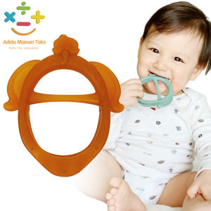 Teether Gelang Bayi Bahan Silikon Mainan Gigitan Bayi Silikon Teether Gigitan Bayi Yang Dipegang Dengan Tangan