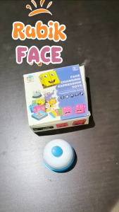 Mainan Anak Balok Susun Ekspresi Wajah Face Changing Cubes Warna-Warni dengan Bel