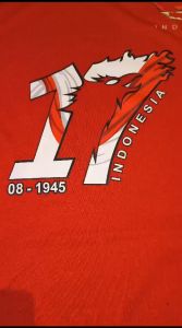 Lengan Panjang Hut RI Ke 80 Kaos Terlaris 17 Agustus 1945 Kemerdekaan Indonesia Kaos Merah Putih Hitam Kaos Cewek Cowok Hut Ri