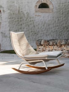 Scandinavian Rocking Chair  Outdoor Furniture Set