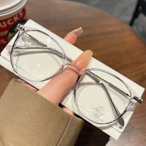Classic Anti Blue Light Glasses Round Frame Anti Radiation Eyewear Luxury High Quality Ultralight Non-slip Eyeglasses Women Men