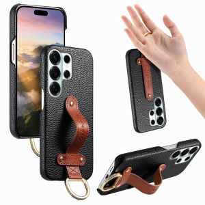 szhaiyu | Wrist Strap Phone Case for Samsung Galaxy S26 S25 S24 Ultra S22 Plus S23 S21 FE A57 A37 A17 A07 A56 A36 A26 A16 Leather Cover