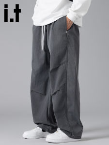 izzue | Straight Tapered Casual Pants Loose Folds